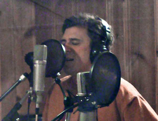 John recording the percussion on Suburban Dream